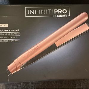 Conair Infiniti Pro Rose Gold 1 Inch Straightener W/Titanium Ceramic Flat Iron